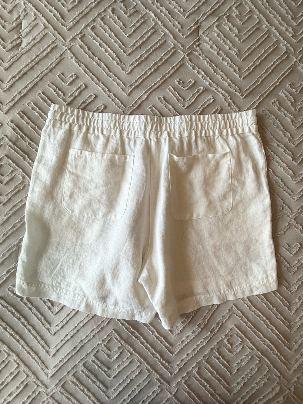 NWT Tommy Bahama White Linen Drawstring Shorts | M - Picture 4 of 4